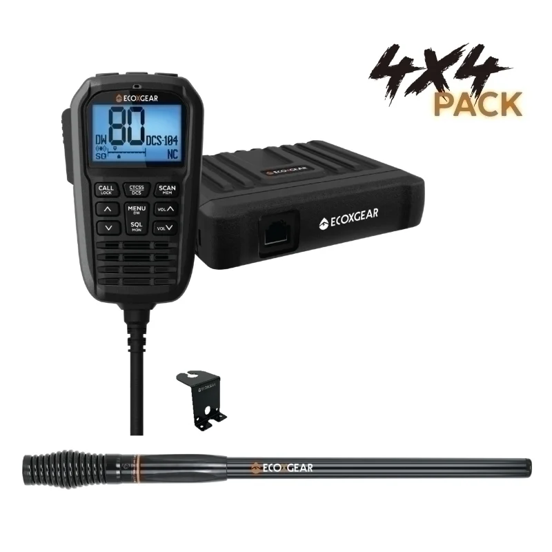 EXG3000 5-Watt Compact Fixed Mount UHF Radio with Multi-Color LCD Display Mic