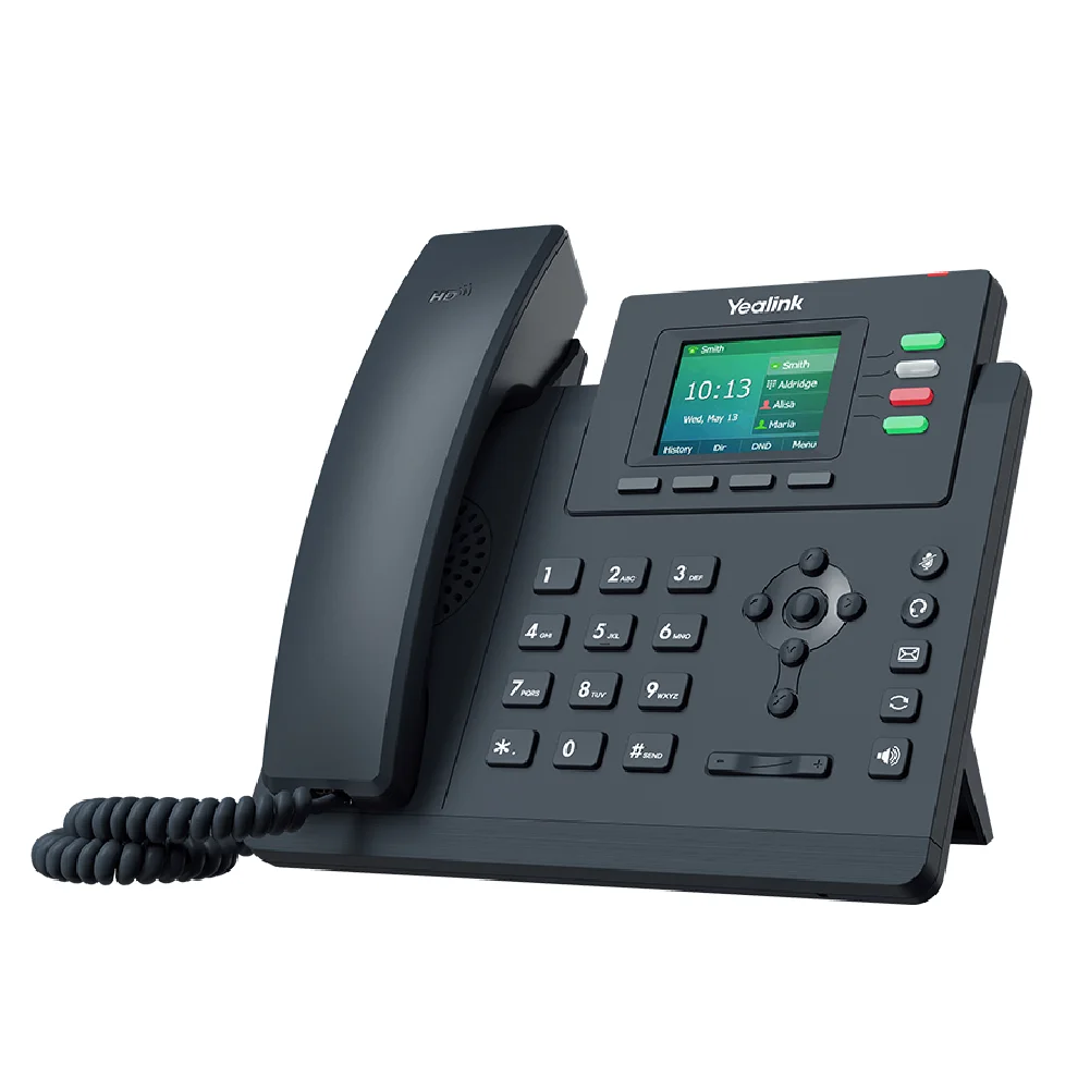 Yealink T33G 4 Line IP phone, 320x240 Colour Display, Dual GbE Ports