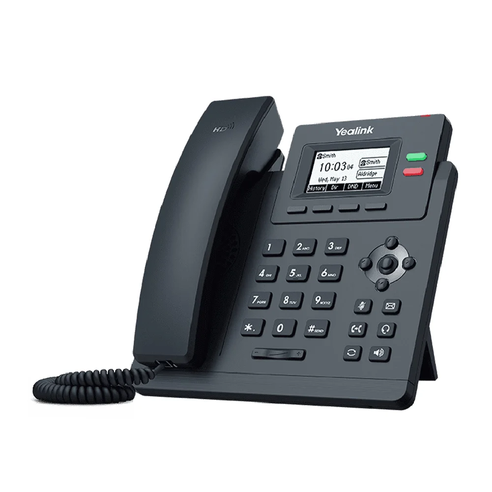 Yealink T31G 2 Line IP phone, 132x64 LCD, Dual Gigabit Ports, PoE.